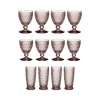 Villeroy & Boch Boston Coloured Wein- & Longdrinkgläser 12er Set Rosa 25