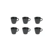 Villeroy & Boch Manufacture Rock Espressotasse Schwarz 60 Ml 6er Set 23