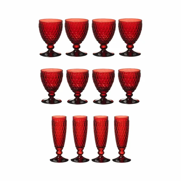 Villeroy & Boch Boston Coloured Wein- & Sektgläser 12er Set Smoke 5