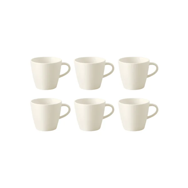 Villeroy & Boch Manufacture Rock Espressotasse Weiß 60 Ml 6er Set 5