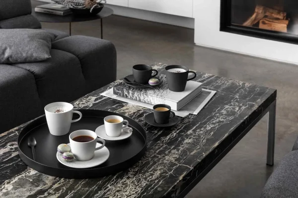 Villeroy & Boch Manufacture Rock Espressotasse Mit Untertasse Schwarz 7