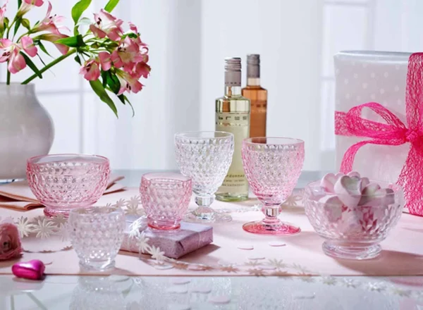 Villeroy & Boch Boston Coloured Wein- & Longdrinkgläser 12er Set Rosa 7