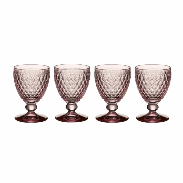 Villeroy & Boch Boston Coloured Rotweinglas 310 Ml Rosa 4er Set 1