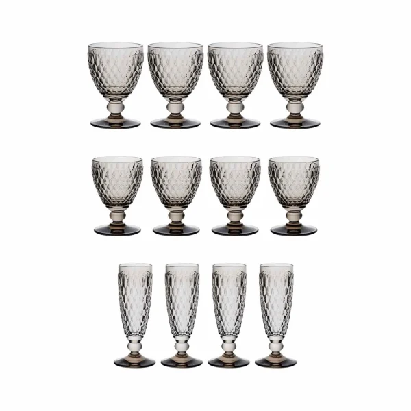 Villeroy & Boch Boston Coloured Wein- & Sektgläser 12er Set Blau 4