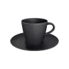 Villeroy & Boch Manufacture Rock Kaffeetasse Mit Untertasse Schwarz 25