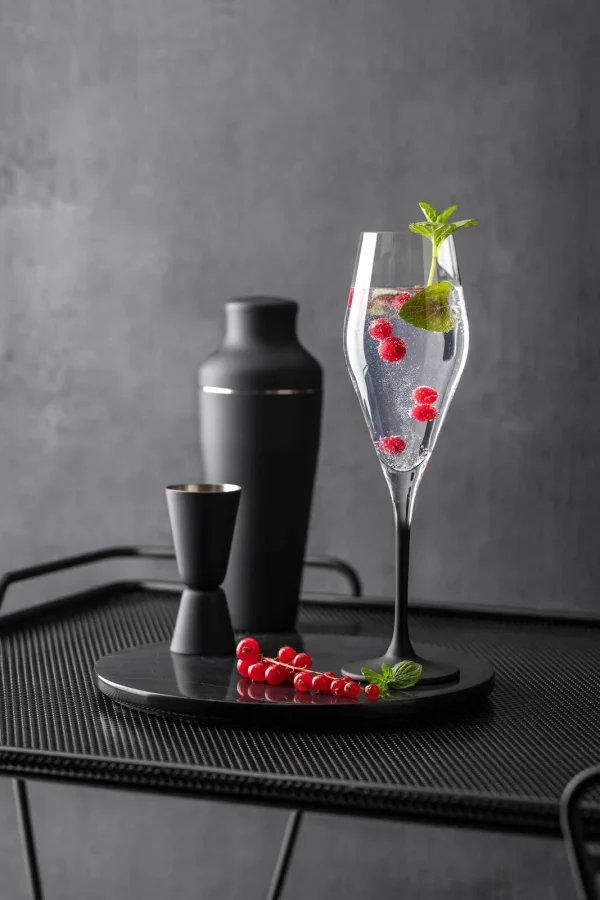 Villeroy & Boch 12er Set Wein- Und Sektgläser Manufacture Rock In Schwarz-transparent 8