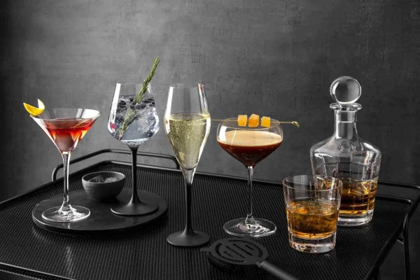 Villeroy & Boch 12er Set Wein- Und Sektgläser Manufacture Rock In Schwarz-transparent 10