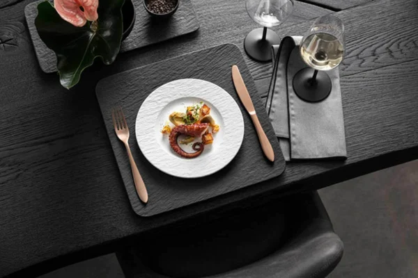 Villeroy & Boch 32er Set Kombiservice Mit Besteck Manufacture Rock In Weiß 8