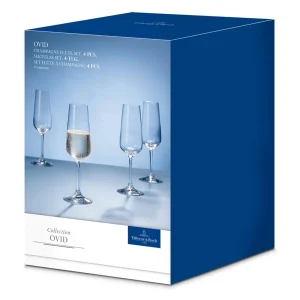 Villeroy & Boch 4er Set Champagnergläser Ovid 250 Ml In Transparent 10