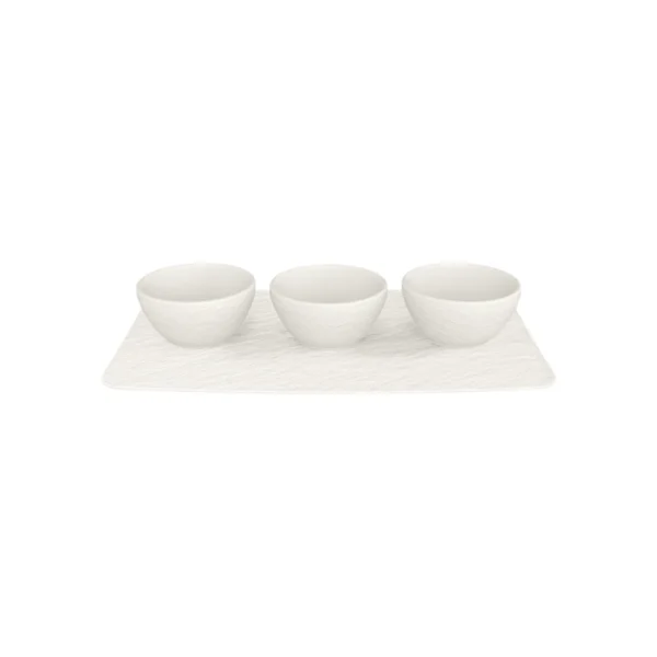 Villeroy & Boch 4er Set Dipschälchen Manufacture Rock In Weiß 1