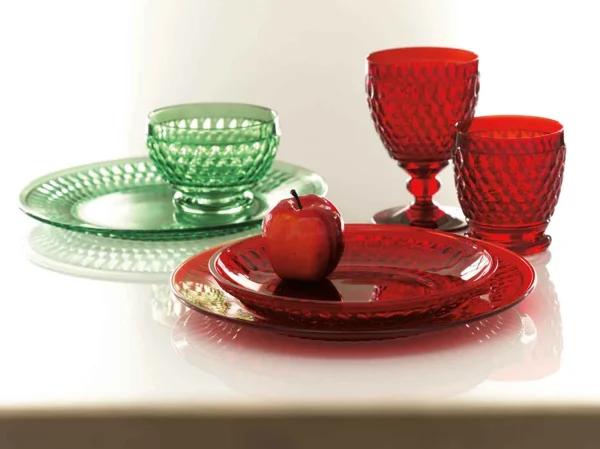 Villeroy & Boch 4er Set Rotweingläser Boston Coloured 310 Ml In Grün 6