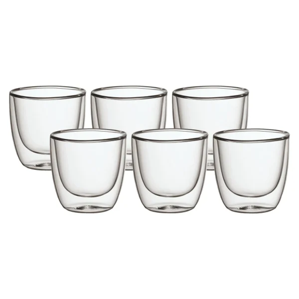 Villeroy & Boch 6er Set Doppelwandige Becher S Manufacture Rock 70 Ml In Transparent 1