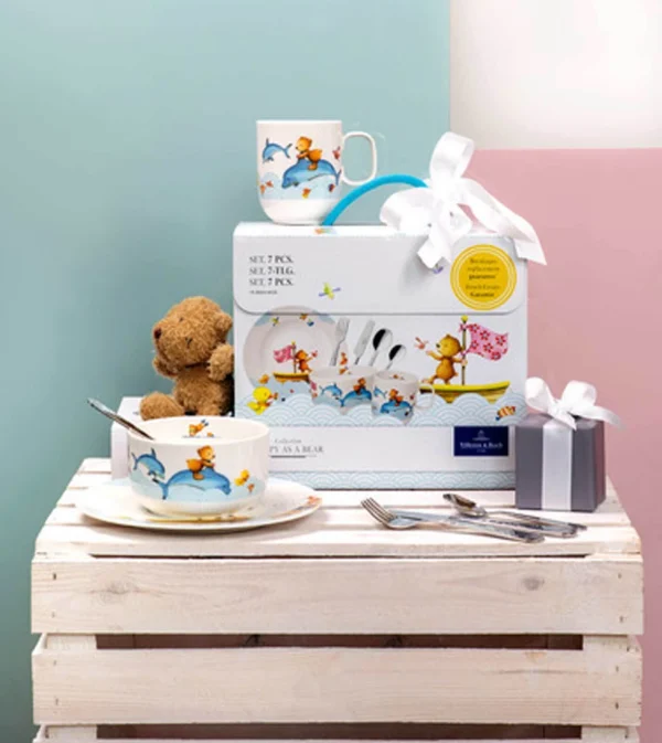 Villeroy & Boch 7er Set Kindergeschirr Happy As A Bear In Bunt 4