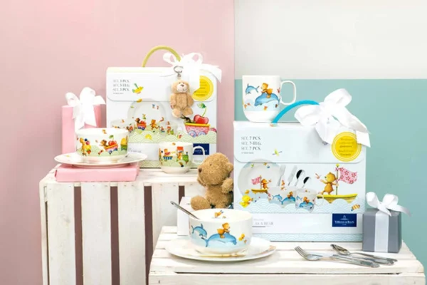 Villeroy & Boch 7er Set Kindergeschirr Happy As A Bear In Bunt 5