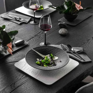 Villeroy & Boch Geschirr-Set Manufacture Rock In Schwarz 24