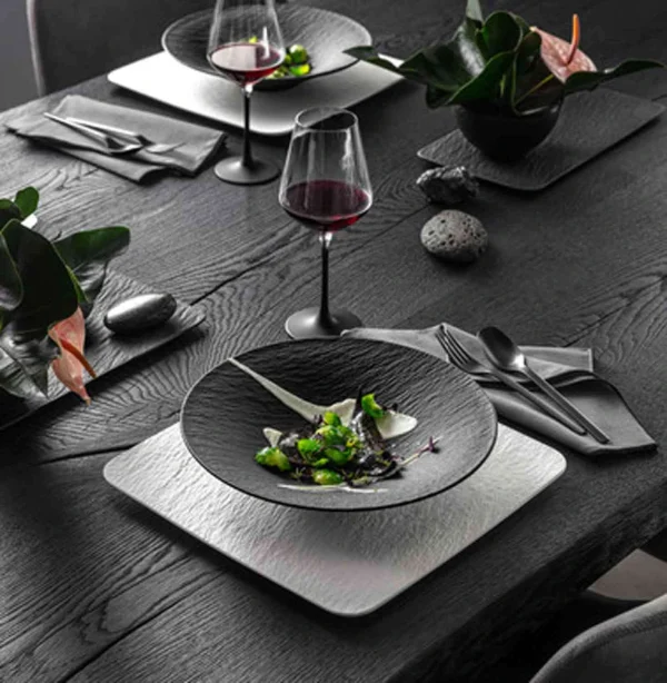 Villeroy & Boch Geschirr-Set Manufacture Rock In Schwarz 9