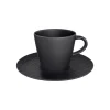 Villeroy & Boch Kaffeetasse Mit Untertasse Manufacture Rock 150 Ml / ø 15,4 Cm In Schwarz 7