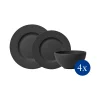 Villeroy & Boch Teller-Set Manufacture Rock In Schwarz 8