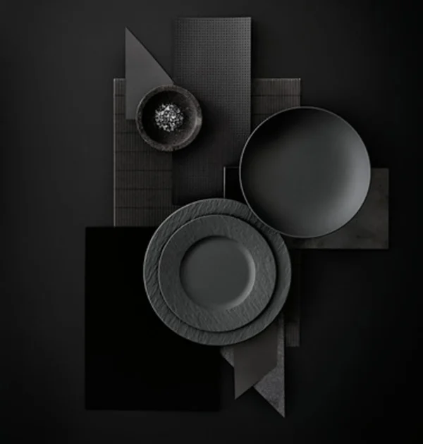 Villeroy & Boch Teller-Set Manufacture Rock In Schwarz 7