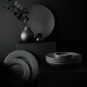 Villeroy & Boch Teller-Set Manufacture Rock In Schwarz 21