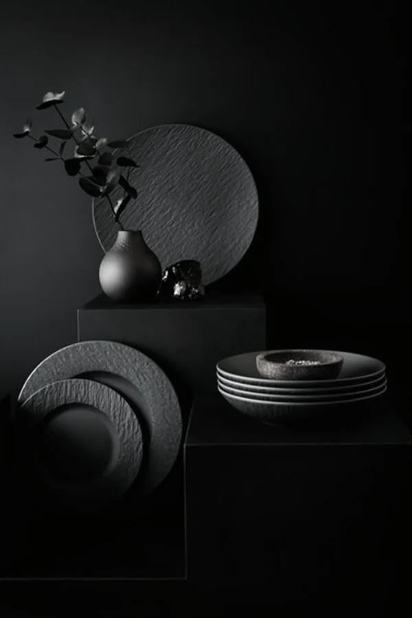 Villeroy & Boch Teller-Set Manufacture Rock In Schwarz 8